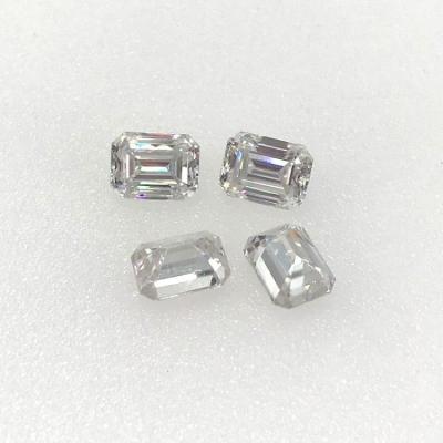 China Factory Hotsale VVS1 Emerald Moissanite Diamond Heat Resistant / Sparkle Moissanite Jewelry Wuzhou for sale