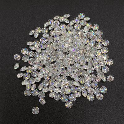 China 6.5mm Diamond 6.5mm Brilliant Cut Round Color VVS Moissanites Heat Resistant/Spark Wuzhou Gems DF GH Synthetic Moissanite for sale