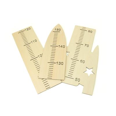 China Europe Wooden Ruler Growth Height Chart Ruler For Measurement For Kids for sale