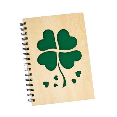 China Europe St Patrick's Day Theme Keepsake Gift Four Leaf Clover Theme Notebook for sale