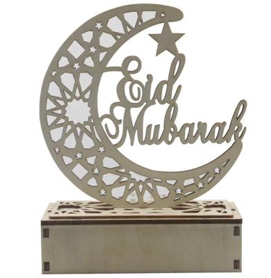 China 3mm-5mm FSCgrade Wooden Ramadan Decoration Light Eid Ramadan Mubuark Decoration for sale