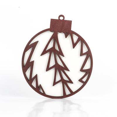 China Christmas Decorations Wooden Christmas Decoration Diy Printable Christmas Pendant for sale