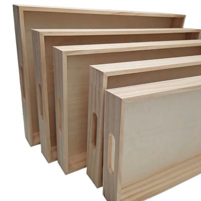 China New environmental unfinished wood serving tray from Europe for sale