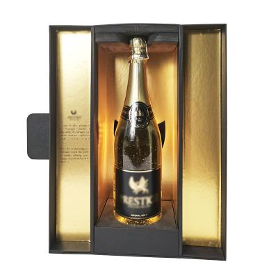 China Recycled Materials LED Champagne bottle packaging boxes wholesale luxury design display box for bottles for sale