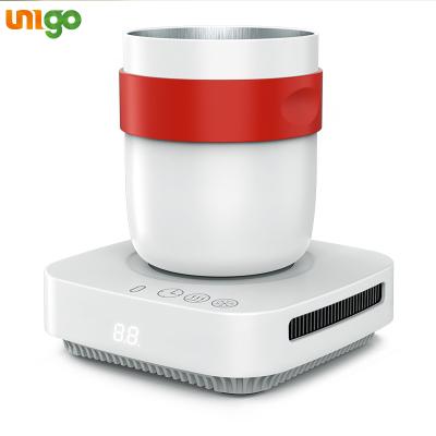 China ABS+aluminum alloy Unigo gift 450ml electric cooling white cold dropshipping mini and warmer mug set for sale