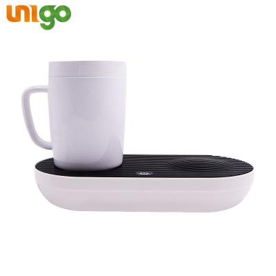 China Food grade 3003-0 aluminum+PC UNIGO dropshipping convenience smart electronic one-button beer cup dual-use heater and cooler for sale