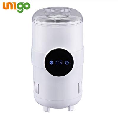 China PC+Aluminum Coating UNIGO High Conductivity Cup Dropshipping Smart Car Office Hot And Cold Fast Electric Cooling Cup for sale