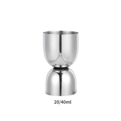 China Amazon Hot Viable Double Sale Stainless Steel Measuring Cup Professional Metal Bar Accessories Tools Ounce Cocktail Jigger for sale