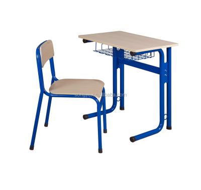 China School Office School Furniture Fixed Single Desk And Chair PT-105B for sale