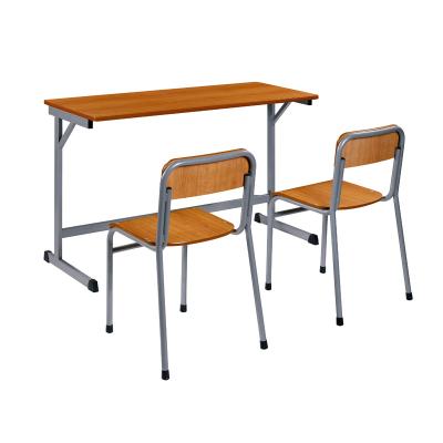 China Modern Large Size Modern School Study 2 Person Chair 2 Seater Portable Desk And Chair for sale