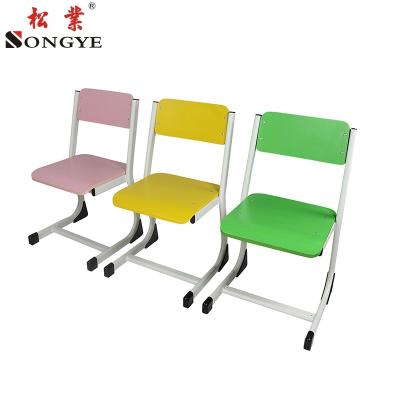 China Modern Industrial Pink Color Classroom Study Chair Standard Size School Chair for sale