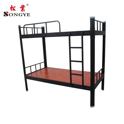 China Durable Cheap Home Detachable Metal Frame Furniture Adult Dorm School Bunk Bed for sale