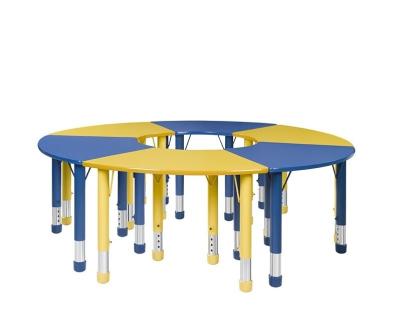 China Wholesale Modern Classroom Around Small Classroom Luxury Indoor Study School Table And Chair Set Kindergarten Kids Furniture Sets for sale