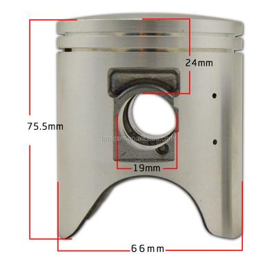 China Auto Engine Parts 250CC DST 66MM Pin 19MM Motorcycle Aluminum Piston For HONDA CRM 250 for sale