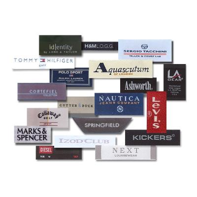 Китай Wholesale Custom Logo Clothing Woven Neck Label Woven Labels Viable For Garment продается