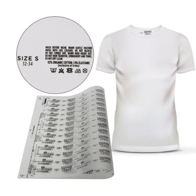 中国 Washable High Quality Custom Printed Logo Heat Transfers Silicone Garment Size Label For Clothes 販売のため