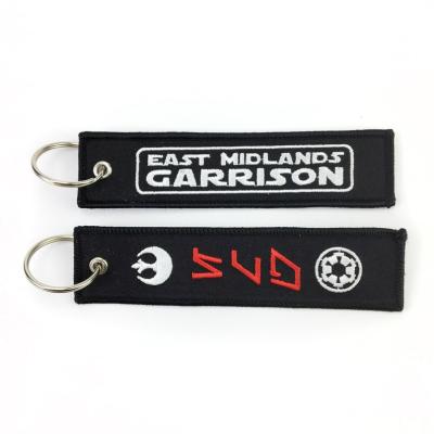 Китай Ethiopian Custom Key Ring Cabin Crew Gift Promotional Style Airline Key Chain Embroidery Luggage Tag продается