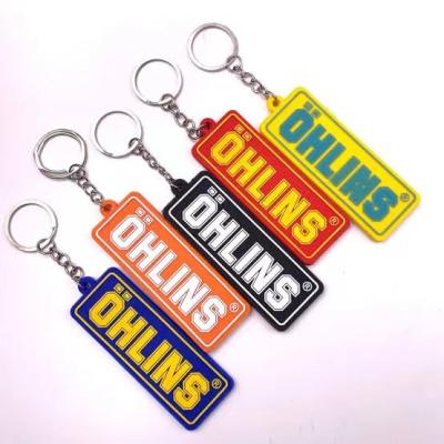 China Promotional Gift Best Quality Custom Rubber Embossed Keychains For Promotional Gift for sale