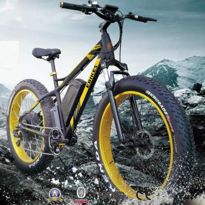 China Aluminum Alloy 6061 Assisted Fat Tire Bike Bicicleta Eletrica DA Cidade Motociclet Off-Road Electric Customizable Services With Shark Pattern for sale