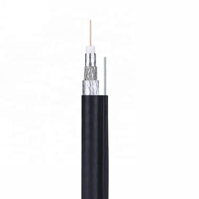 China High Quality CCTV /CATV 75 Ohm Copper/CCS Coaxial Cable RG6 With Steel Messenger for sale