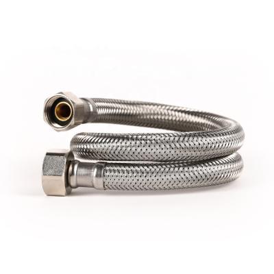 China Flexible Tube Sanitary Water Food Grade Faucet Hose Connector Kitchen Faucet Hose With SS Nylon Braided for sale