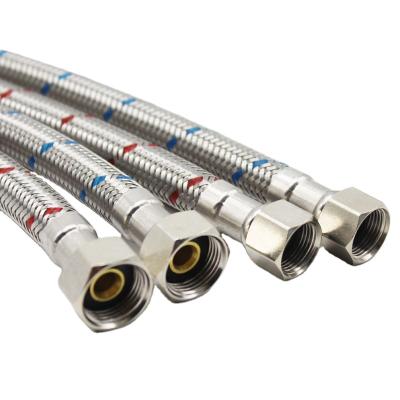 China Traditional Braided Stainless Steel Faucet Water Supply Hose Connector Lines For Bathroom for sale