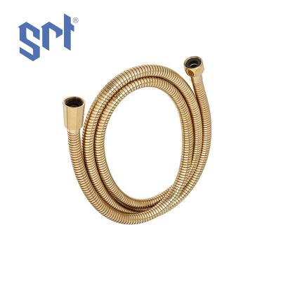 China Modern SRT 304 Stainless Steel Double Loop Shower Tube Gold Polyethylene Flexible Rain Shower Hose PVC Shower Hose for sale