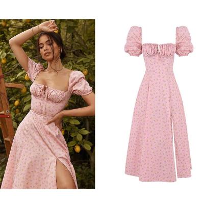 China Anti-Static Spring Women's Clothing Spring Cute Women's Pink Dress Tall Casual Outfits for sale