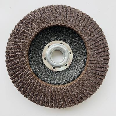 China Durable And Sharp Zirconia Fin Abrasive Disc With Metal Threaded Hub for sale