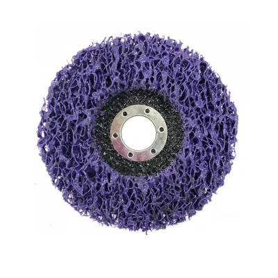 China Sharp& Durable Abrasive Machines Poly Tape Wheels Paint Rust Removal Blue Black Purple Clean Angle Grinder Discs For Automobile for sale