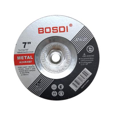 China sharp & Durable Bosdi Depressed Center Grinding Wheel With Quick Change Threaded Hub - For Angle Grinders, Type 27, Pointed Type for sale