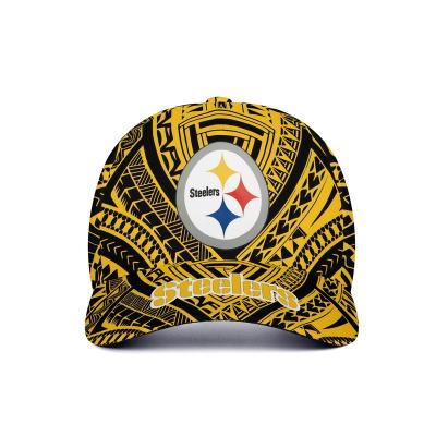 China Customized Unique Hats COMMON Outdoor Sports Team Logo Print Hats Samoan Style American Football Design Baseball Caps For Women Men for sale