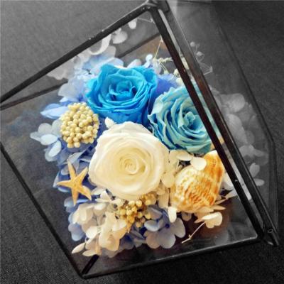 China Natural Touch Factory Price Never Fade Best Selling Product Mounted Flower Box Preserved Stabilized Roses for sale