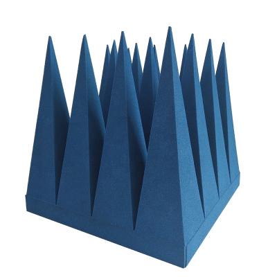 China Excellent Absorption Over A Wide Frequency Range 100mm Foam Lightweight Broadband Pyramid RF Microwave Absorber Screens for sale