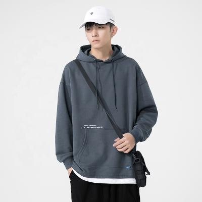 China Custom Anti-Wrinkle Mens Sportswear Casual Oversized White Solid Plus Size Sweater Hoodie for sale