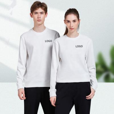 China Custom Anti-wrinkle logo men's white o-neck sports basketball workout sweater plus size hoodies for sale