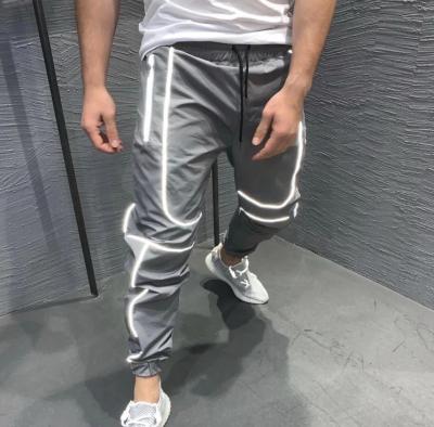 China Wholesale High Quality Reflective Fitness Anti-Wrinkle Pants Reflective Jogger Pants Men for sale