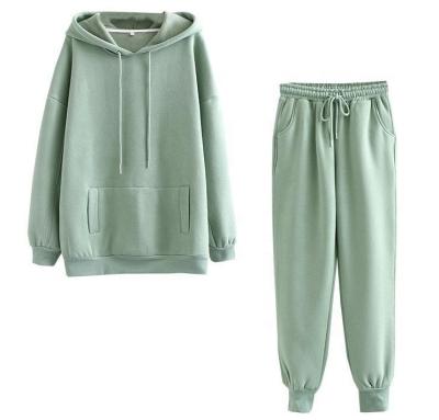 China Breathable New Style Hood Sweater Cotton Fleece Custom Logo Oversized Hoodie Pants Two Piece Sets for sale