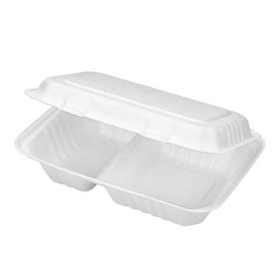 China 100% Biodegradable Biodegradable Compostable Sugarcane Menu Box Disposable Takeout Lunch Box for sale