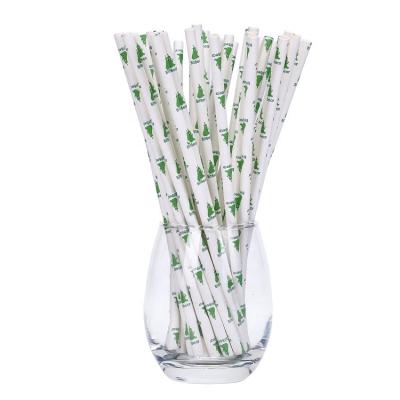 China 12mm Biodegradable Customized Disposable 6mm 8mm 10mm Food Grade Disposable Eco Friendly Paper Straws for sale