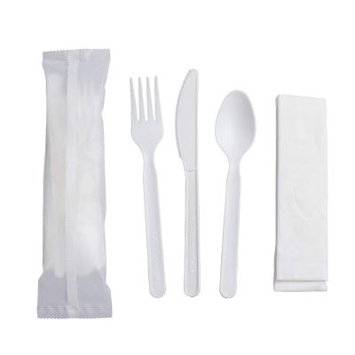 China Biodegradable Compostable Biodegradable Cornstarch Cutlery Sets Made By Eco-friendly PLA Material for sale