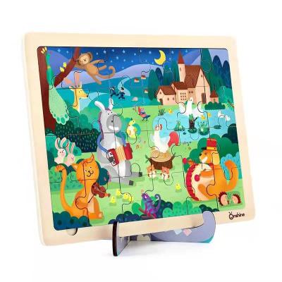 China First Big Piece Wooden Educational Learning Wooden Puzzle Board for sale