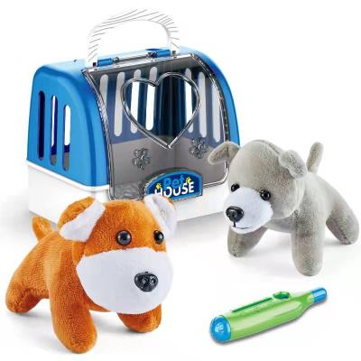 China Cheap Price Parent-child Interaction Kids Pretend Kids Doctor Toy Pet Cage Set for sale