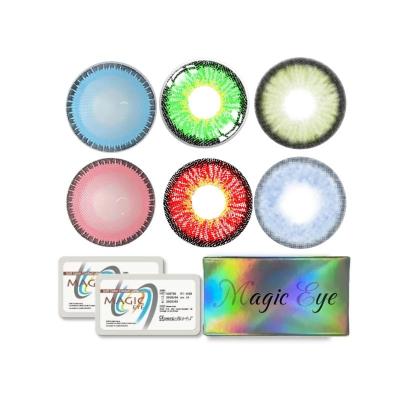 China Wholesale Eye Myopia Polymacon Green Contact Glass Cosmetic Magic Eye Lenses 2022 I Quality for sale