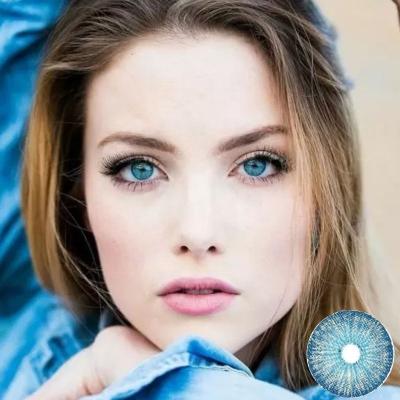 China New York Eye Cosmetic Color Contact Lenses Large Blue Natural Color Contact Lens for sale