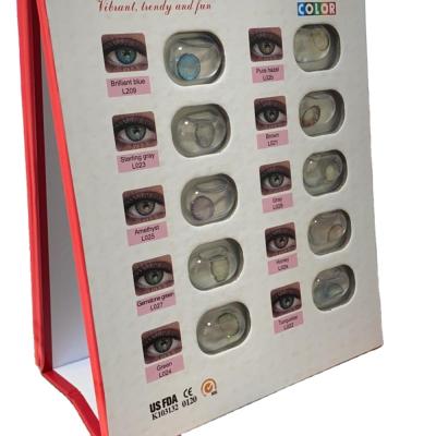 China Eye Cosmetic Colored Contact Lenses Display Rack Cosmetic Lentes De Contacto Lens Contacts leses de contactos for sale