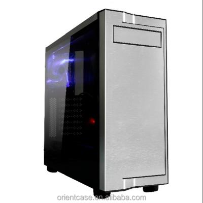 China With Fan 2018 Luxury Aluminum Mid Tower Computer Case for sale