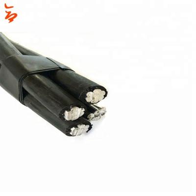 China 3*1/0AWG+1*1/0 Costena Service Drop Aerial Quadruplex Cable / Aerial Electrical Wire for sale