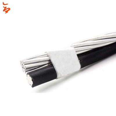 China 600v PE Insulation Utility Drop Wire Size Drop Wire Aerial Duplex Triplex For Philippines Market for sale