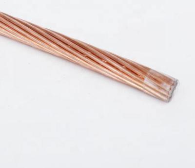 China Construction Cable Manufacturer Bare Copper Conductor Electrical Type Catenary Wire Copper Cable for sale